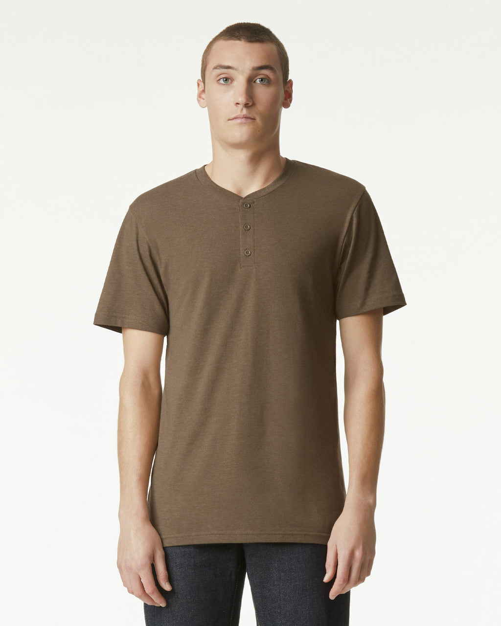 American Apparel CVC Unisex Henley T-shirt
