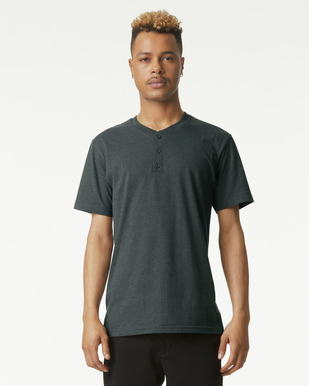 American Apparel CVC Unisex Henley T-shirt
