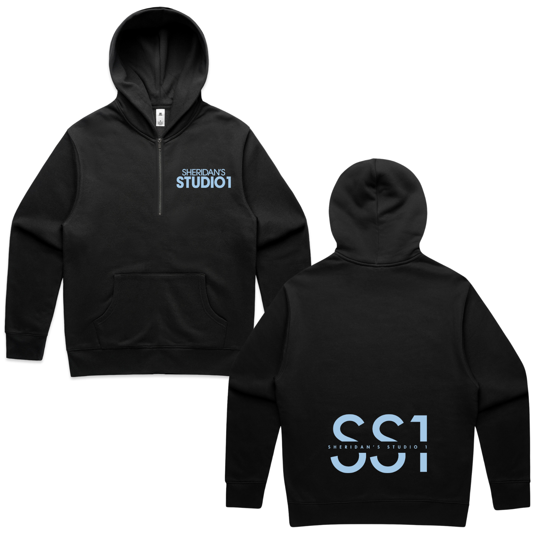 Sheridan's Studio Unisex Half Zip Hoodie