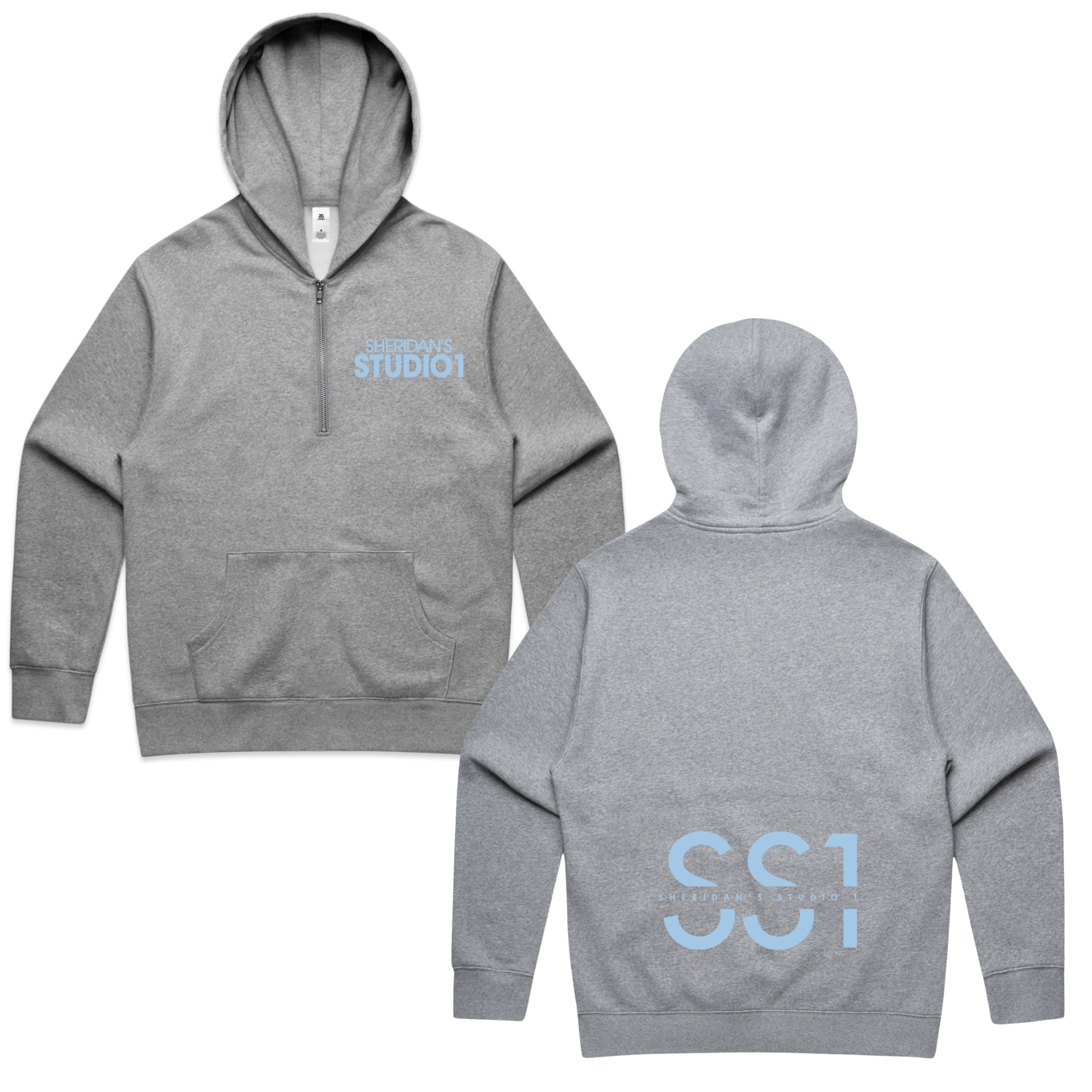 Sheridan's Studio Unisex Half Zip Hoodie