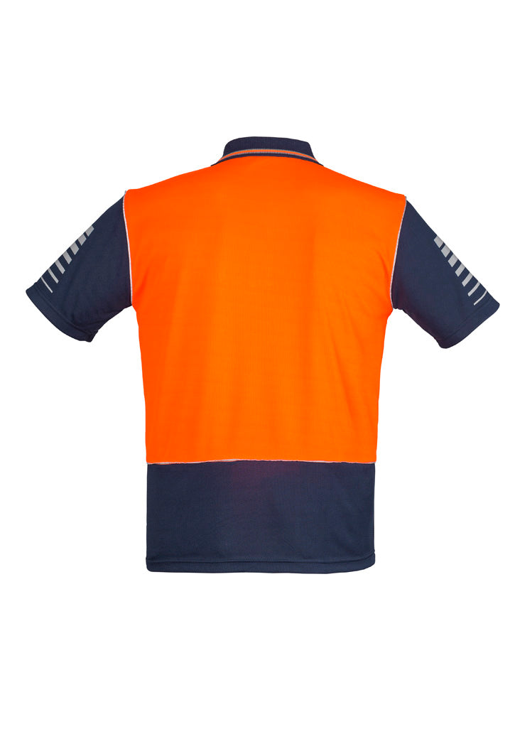 Mens Hi Vis Zone Short Sleeve Polo