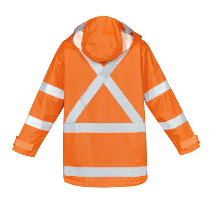 SYZMIK Hi Vis X Back 4 In 1 Waterproof Jacket ZJ616
