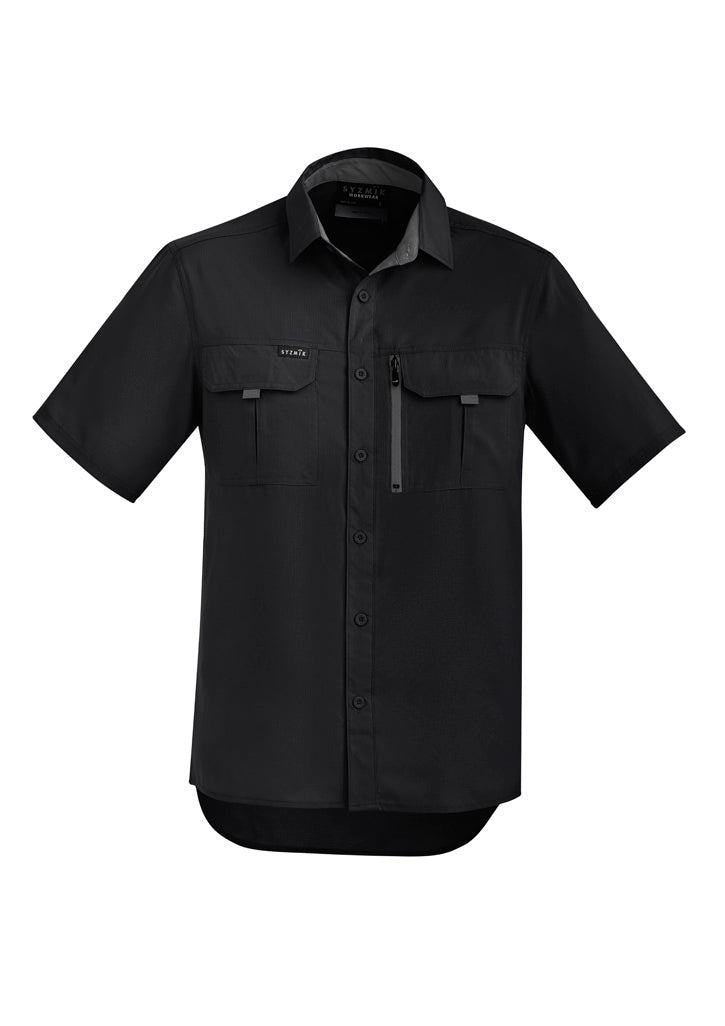 SYZMIK Mens Outdoor Short Sleeve Shirt - ZW465