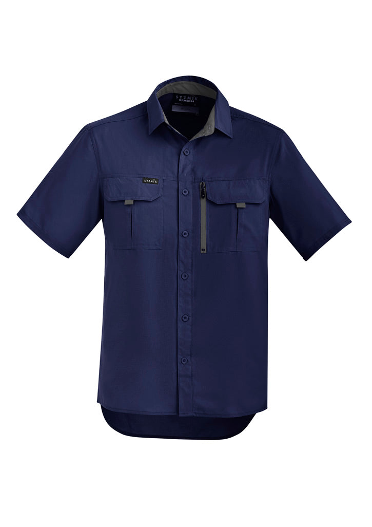 SYZMIK Mens Outdoor Short Sleeve Shirt - ZW465