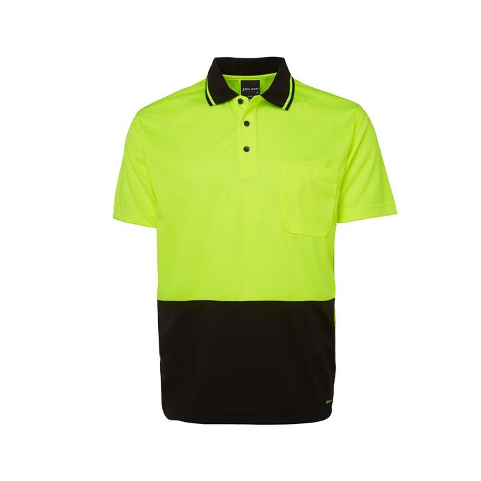 Custom Workwear 6HVNC JB's HV 4602.1 NON CUFF TRAD POLO
