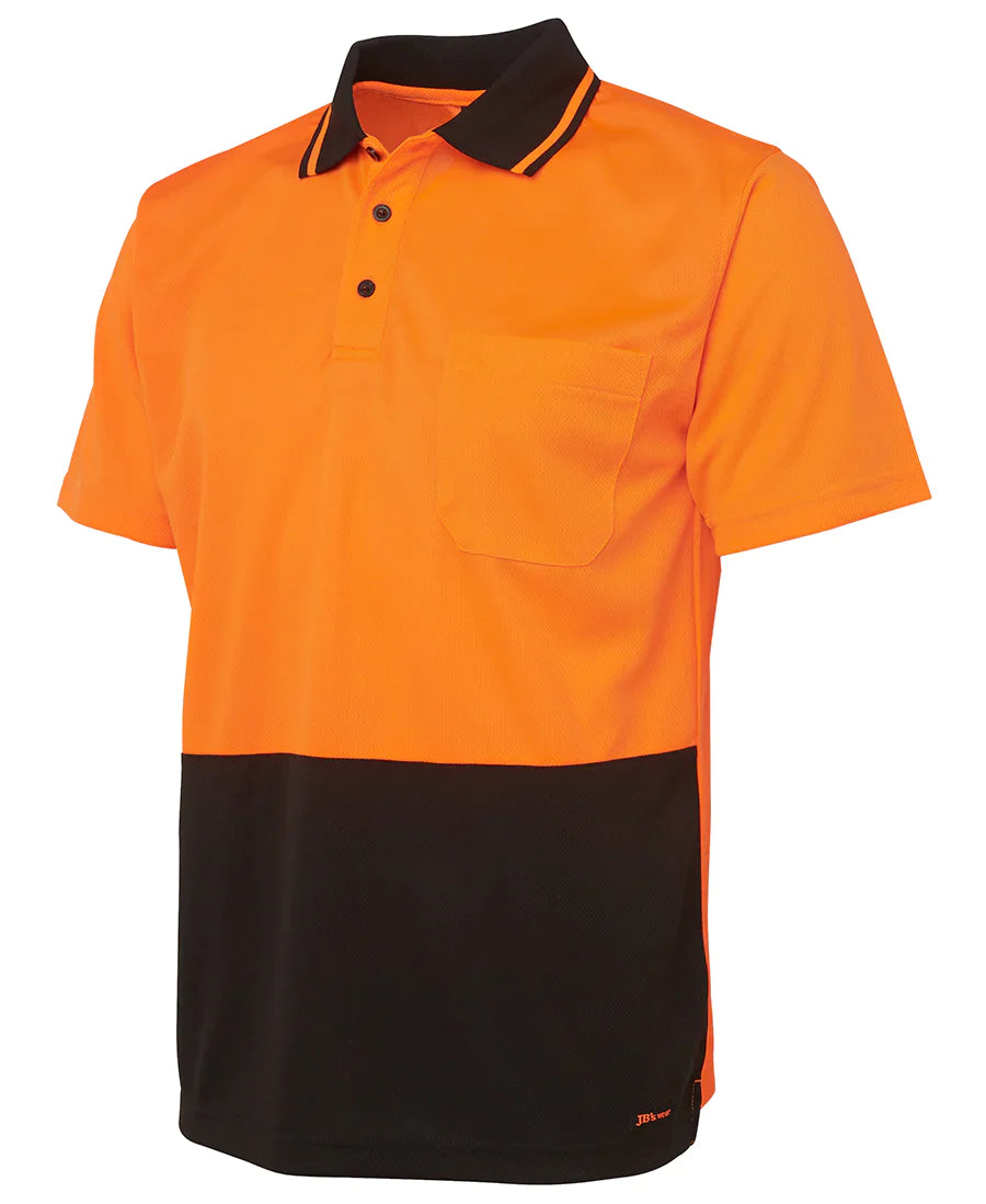 Custom Workwear 6HVNC JB's HV 4602.1 NON CUFF TRAD POLO