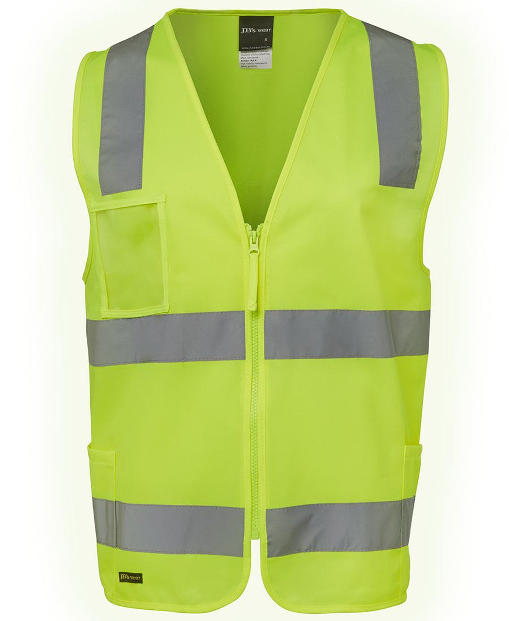 Custom Workwear 6DNSZ JB's HV (D+N) ZIP SAFETY VEST