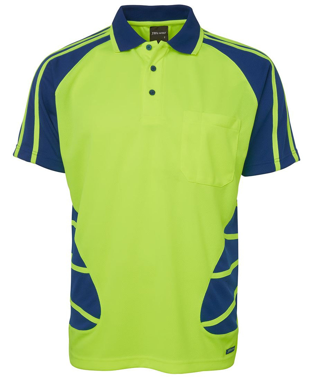 Custom Workwear 6HSP JB's HI VIS S/S SPIDER POLO