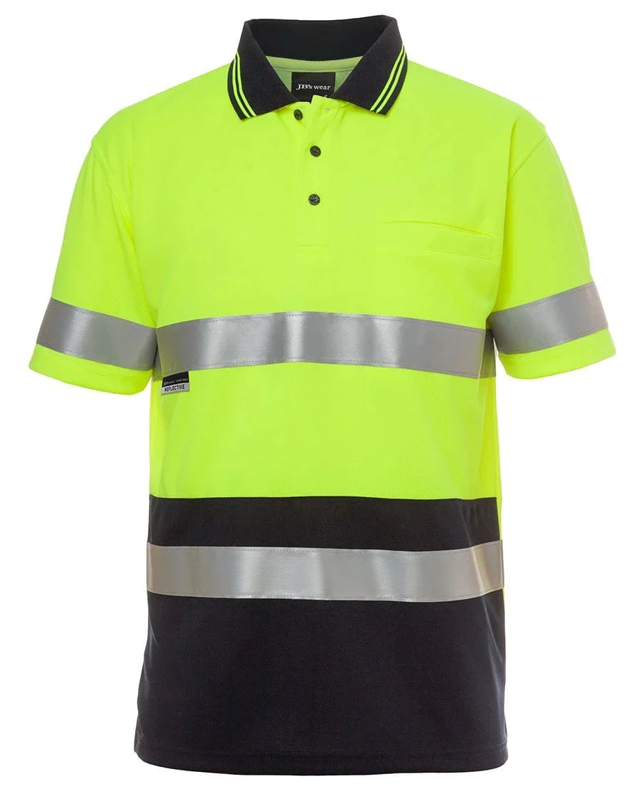 Custom Workwear 6HVST JB's HI VIS S/S (D+N) TRADITIONAL POLO