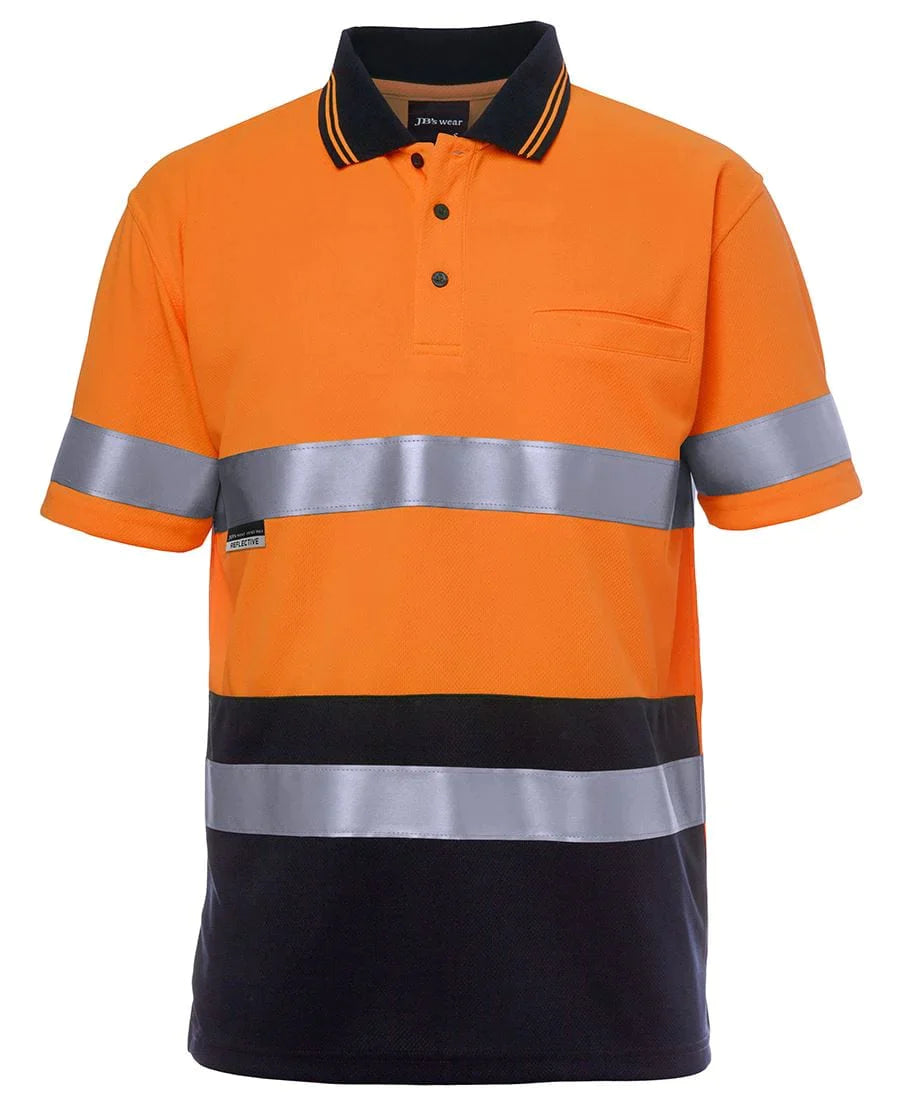 Custom Workwear 6HVST JB's HI VIS S/S (D+N) TRADITIONAL POLO
