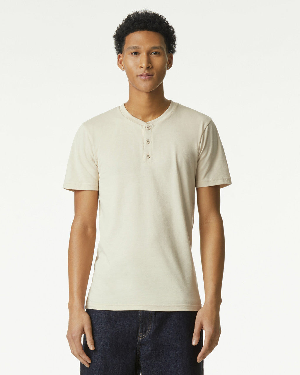 American Apparel CVC Unisex Henley T-shirt