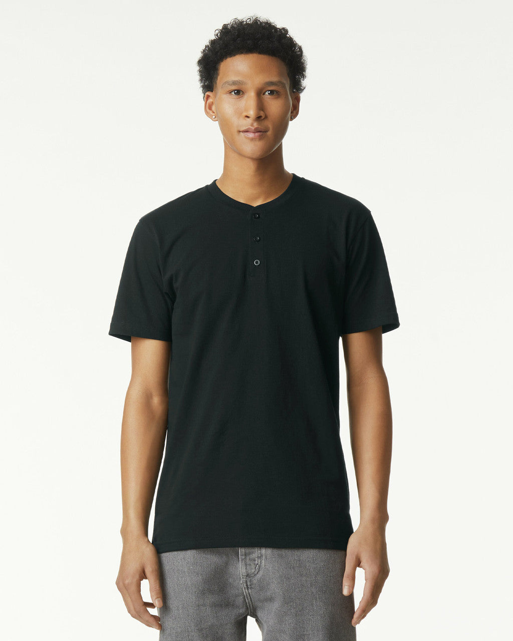 American Apparel CVC Unisex Henley T-shirt