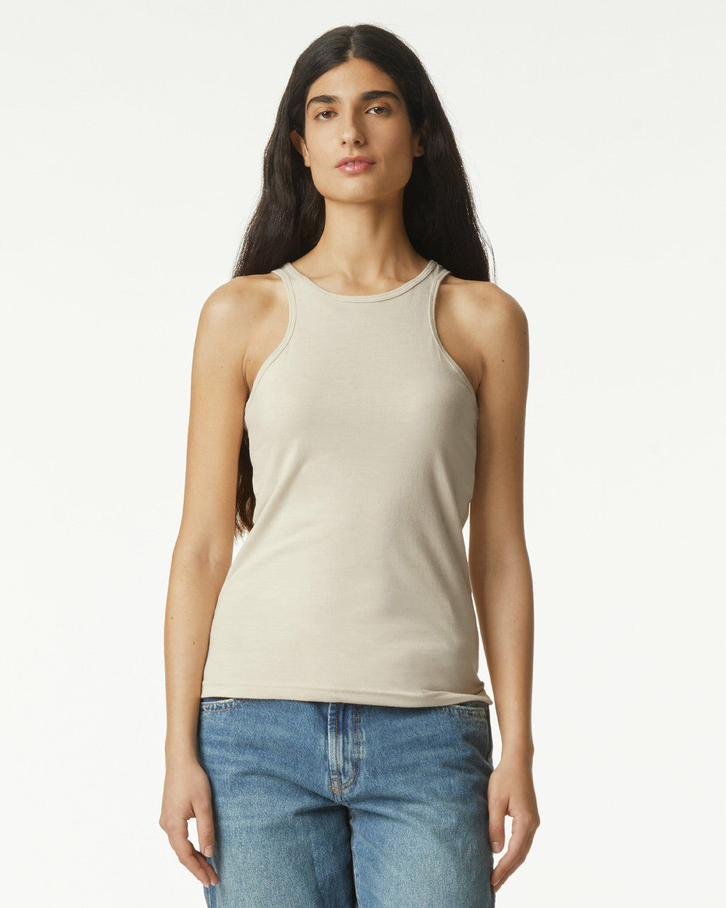 American Apparel 101 CVC Womens Racerneck Tank