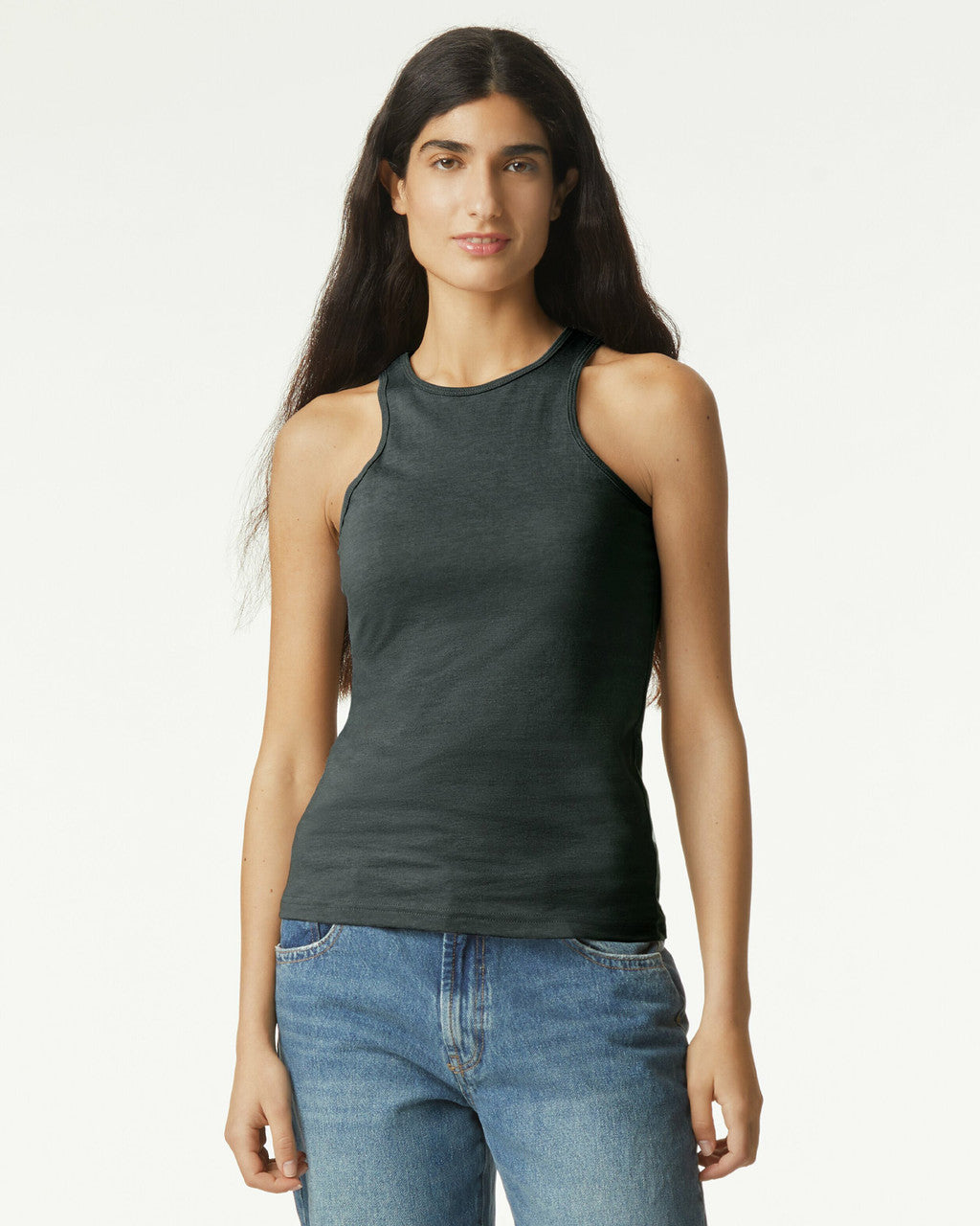 American Apparel 101 CVC Womens Racerneck Tank