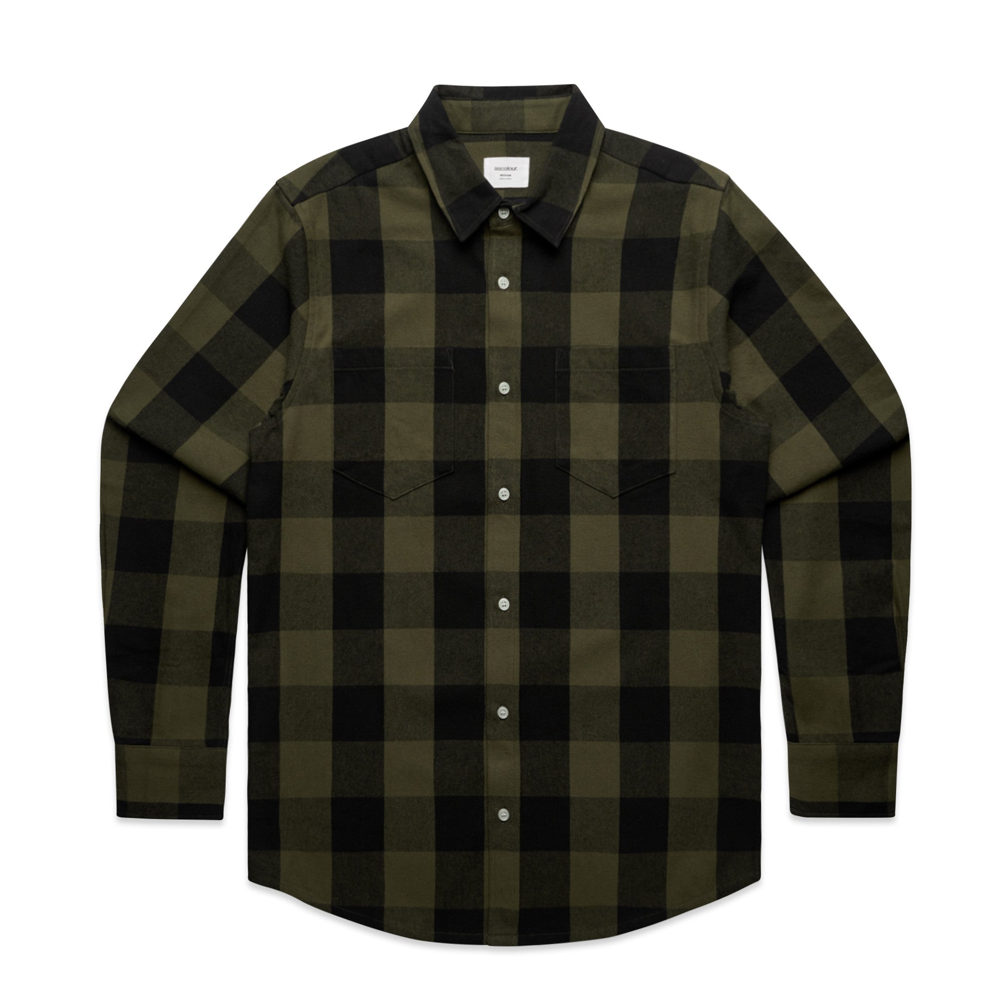 Men's Custom Printed AS Colour Check Flannel Shirt