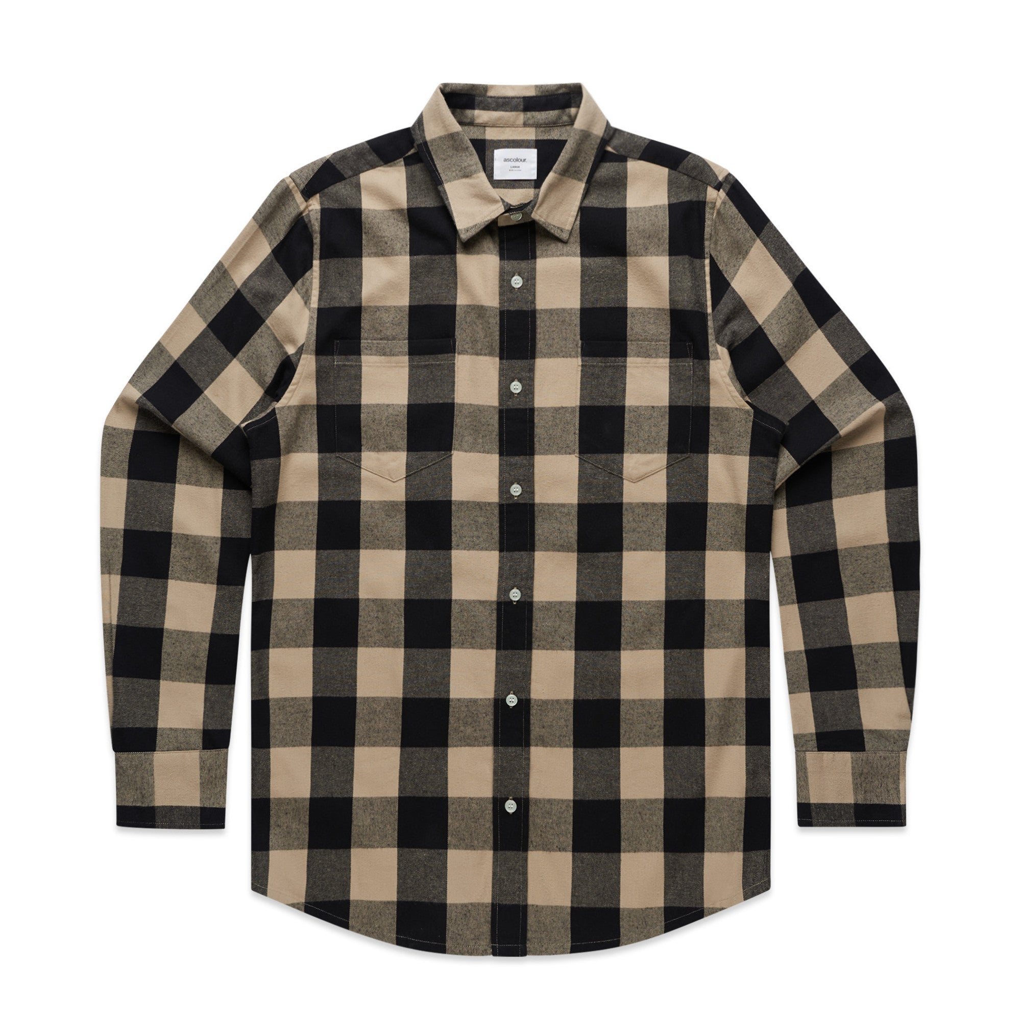 Men's Custom Printed AS Colour Check Flannel Shirt