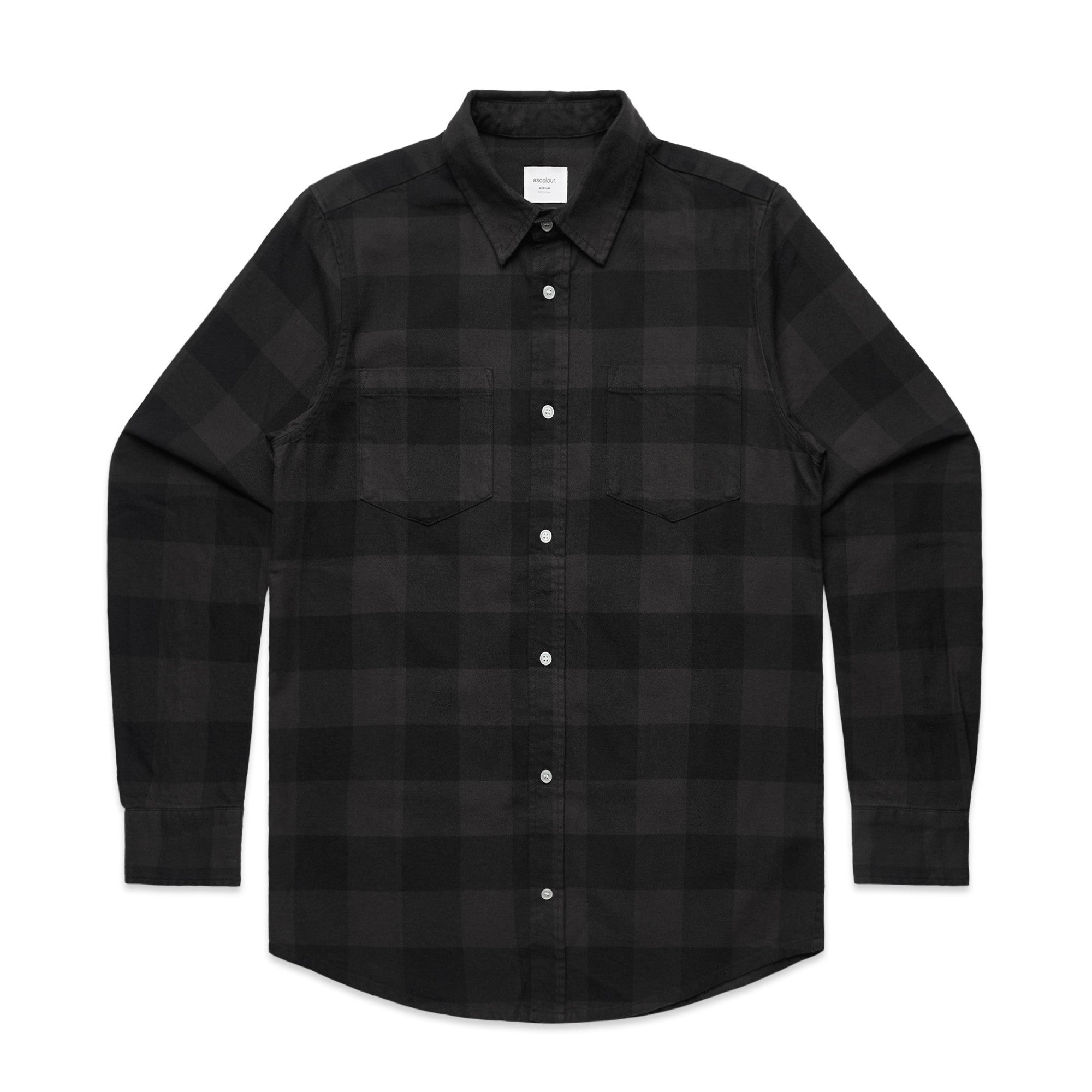 Men's Custom Printed AS Colour Check Flannel Shirt