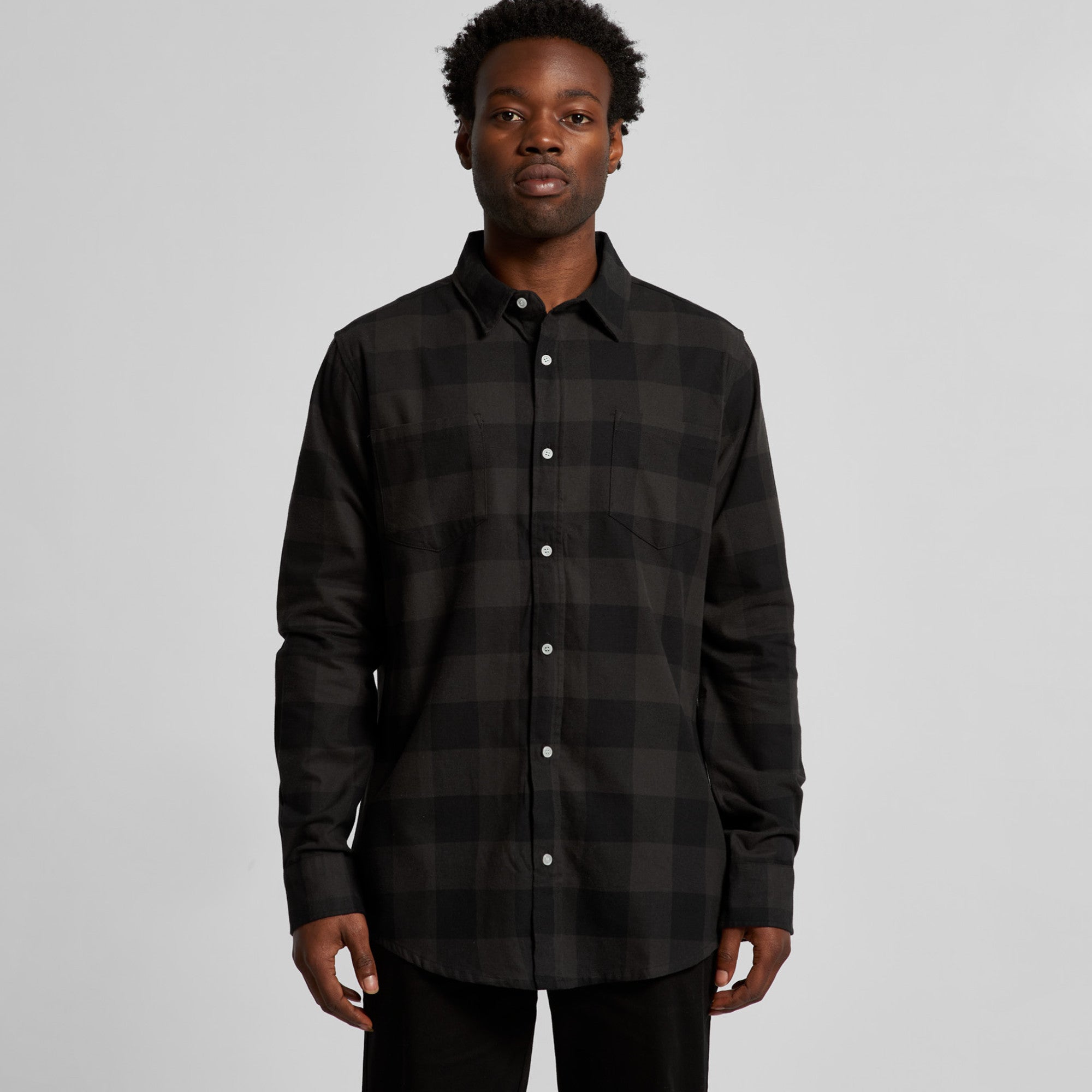 Men's Custom Printed AS Colour Check Flannel Shirt