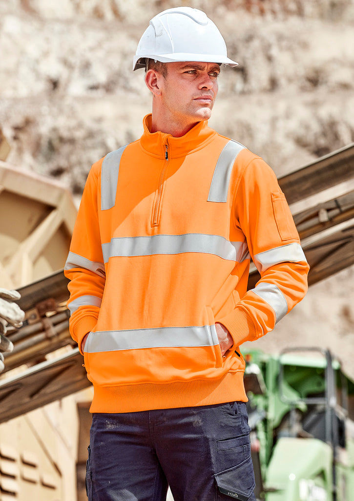 SYZMIK Unisex Hi Vis VIC Rail 1/4 Zip Pullover - ZT640