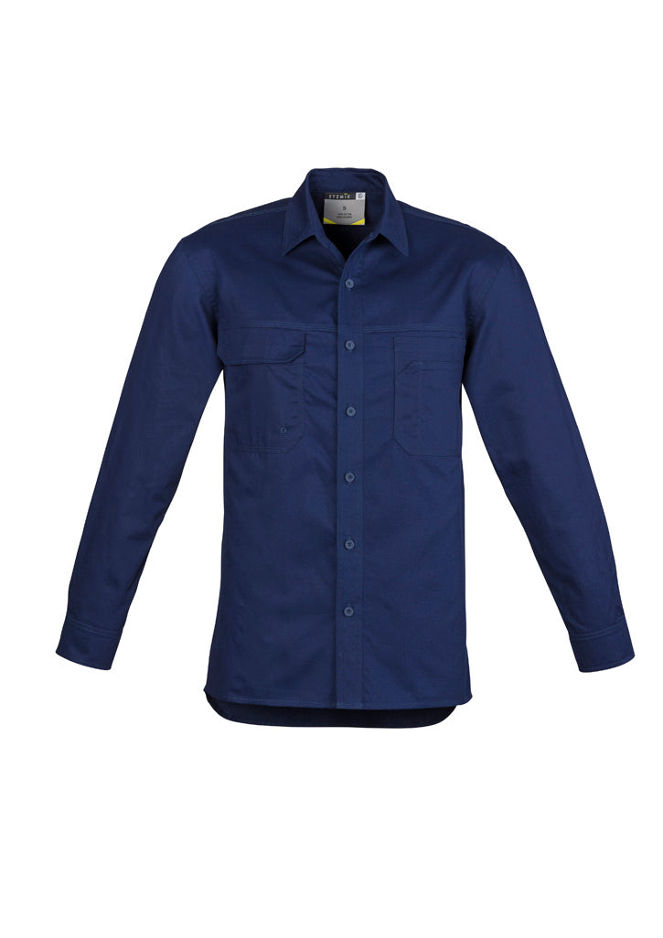 SYZMIK Mens Lightweight Tradie Long Sleeve Shirt ZW121