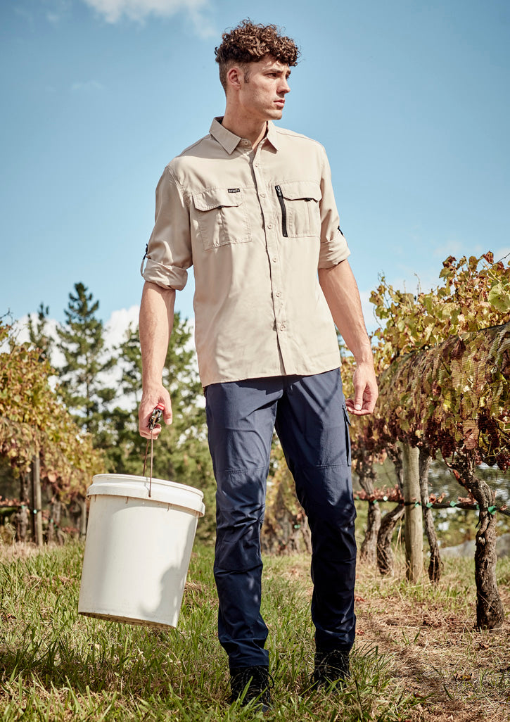 SYZMIK Mens Outdoor Long Sleeve Shirt -ZW460