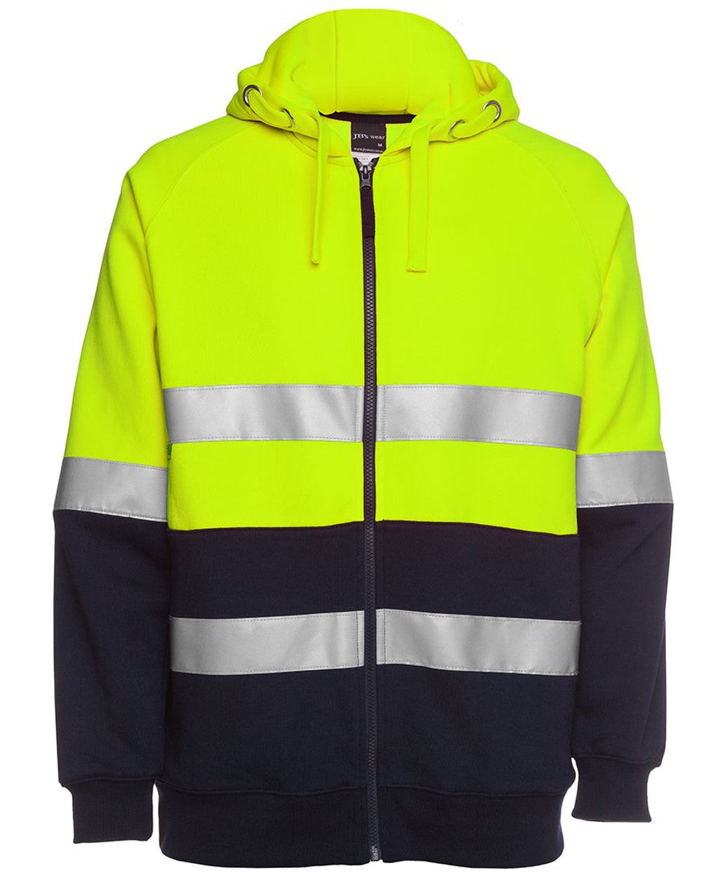 Custom Workwear 6DNH JB's HV (D+N) FLEECY HOODIE